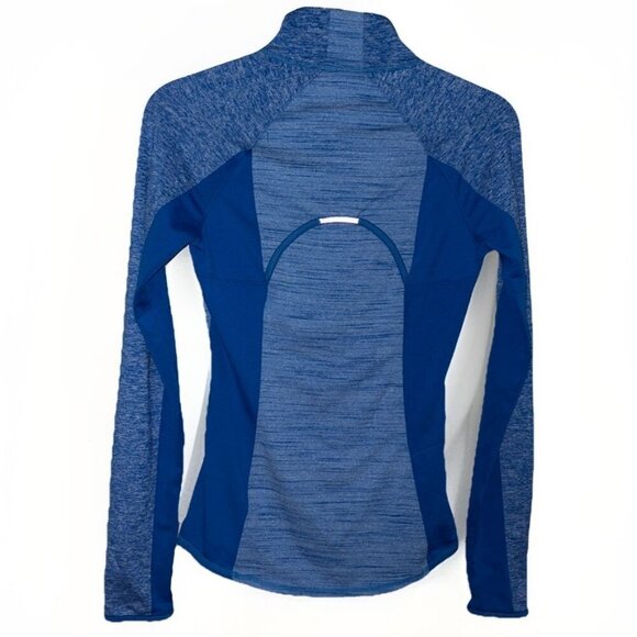 Athleta Running Wild 1/4 Zip Blue Pullover Women's Jacket Sport Top Size XXS - Picture 3 of 11